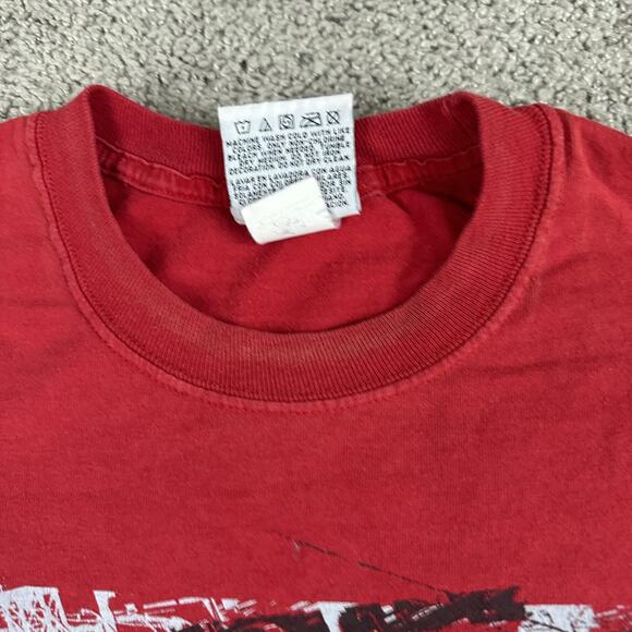 Daytona 500 Shirt Mens 2XL Red NASCAR Racing Double Sided Graphic Tee Crewneck - Picture 5 of 14